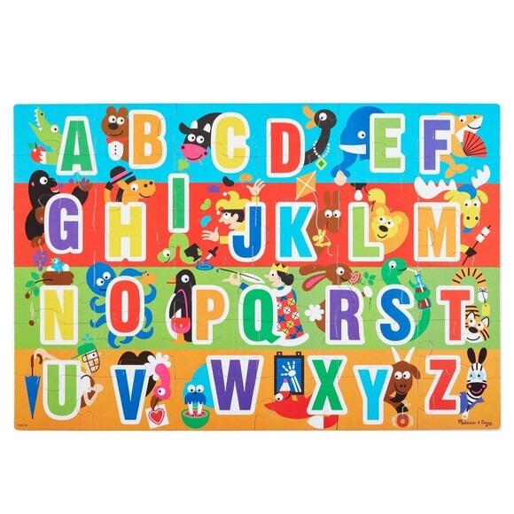 NEW SEALED Melissa & Doug Alphabet GIant Floor Puzzle 36 Pieces Christmas - Picture 3 of 7